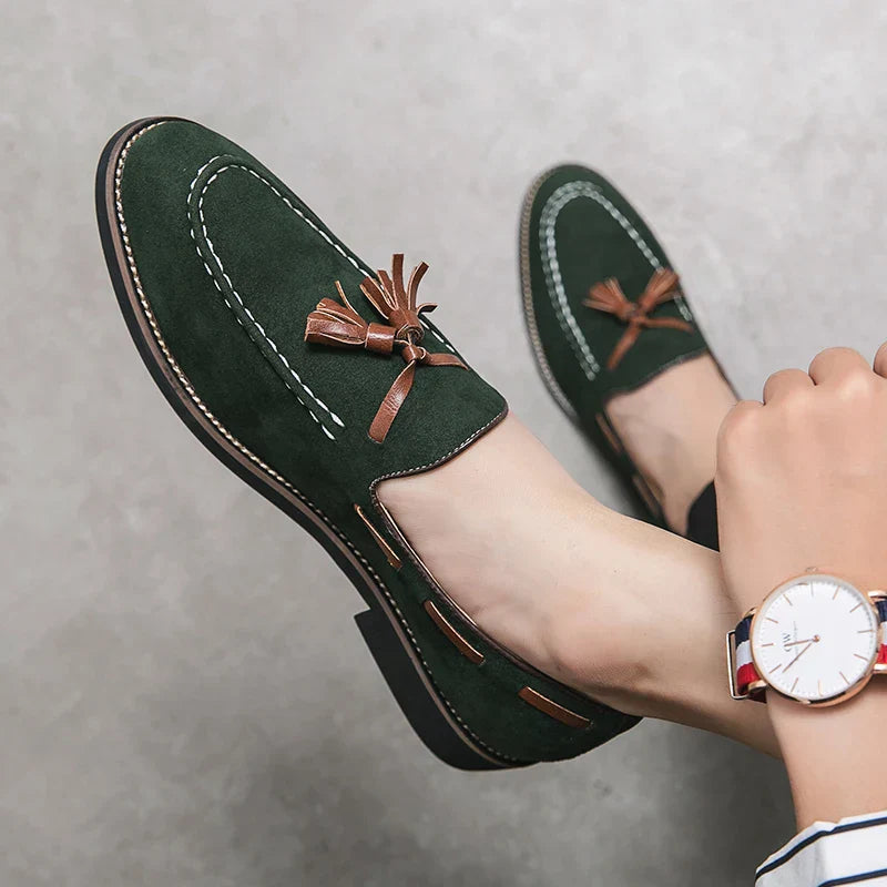 Daim Mocassins Confort Femme