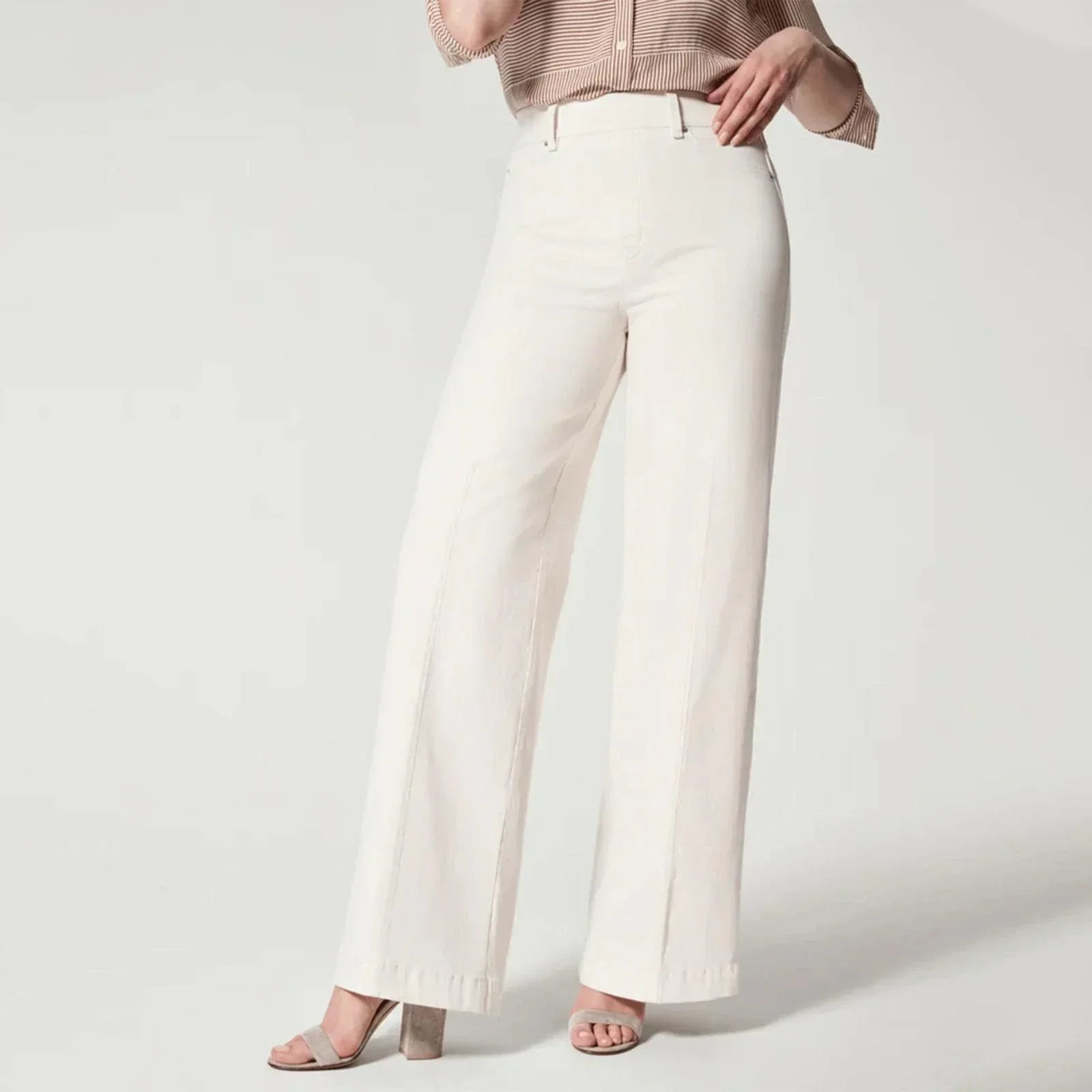 Jean Large Taille Haute Femme