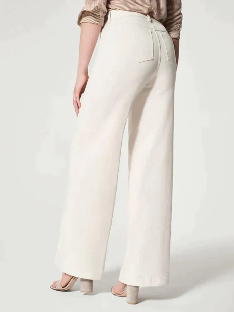 Jean Large Taille Haute Femme