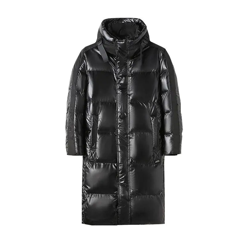 Hooded jacket profile displaying casual silhouette
