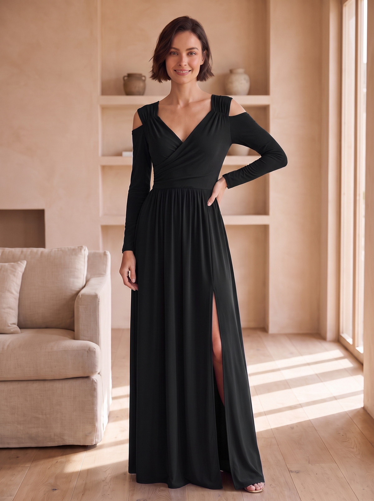 Woven dress for women