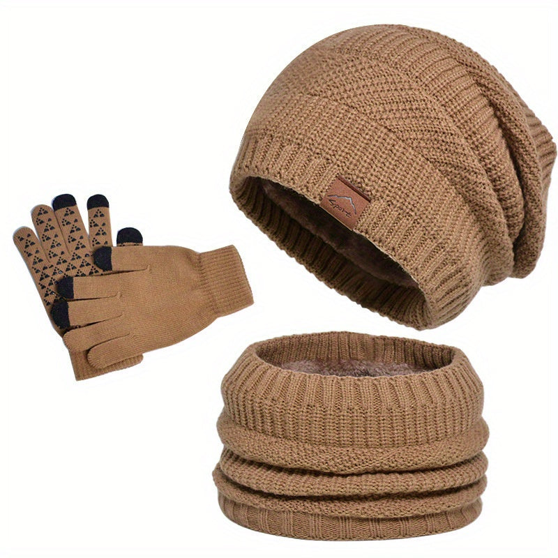 Ensemble Peluche 3 Pièces Hiver Hommes