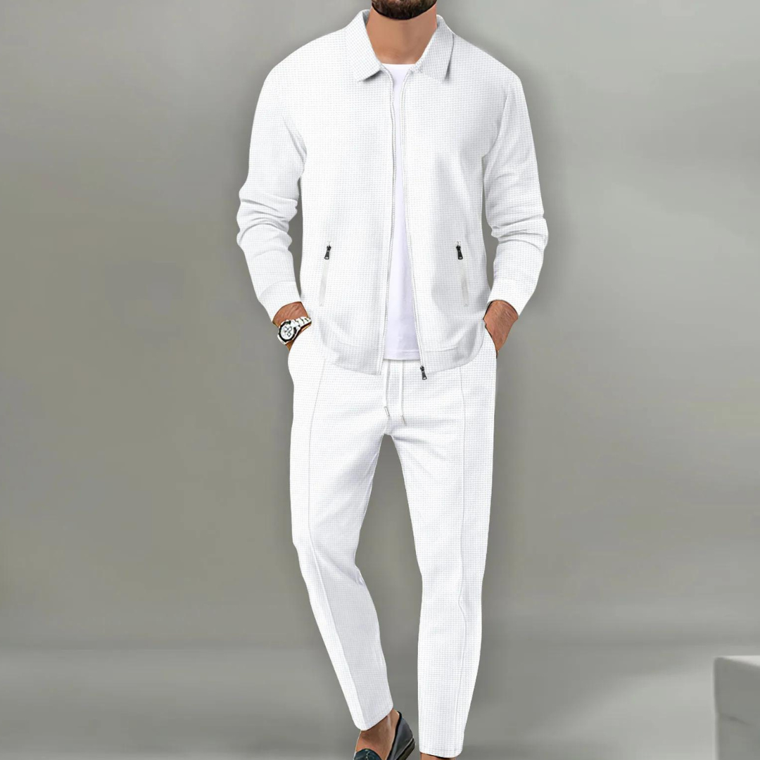 Ensemble Décontracté  Deux Pièces avec Veste Zippée Homme