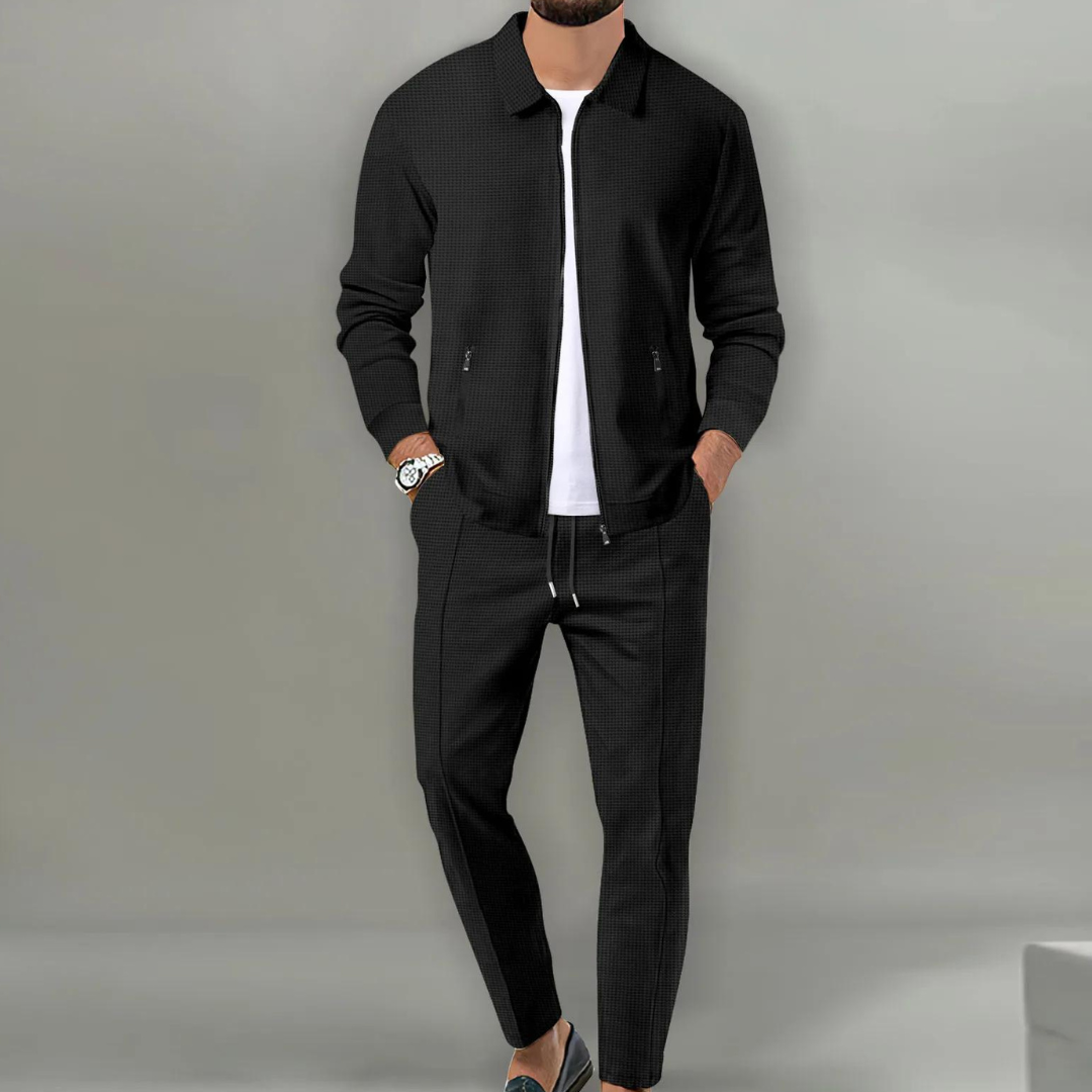 Ensemble Décontracté  Deux Pièces avec Veste Zippée Homme