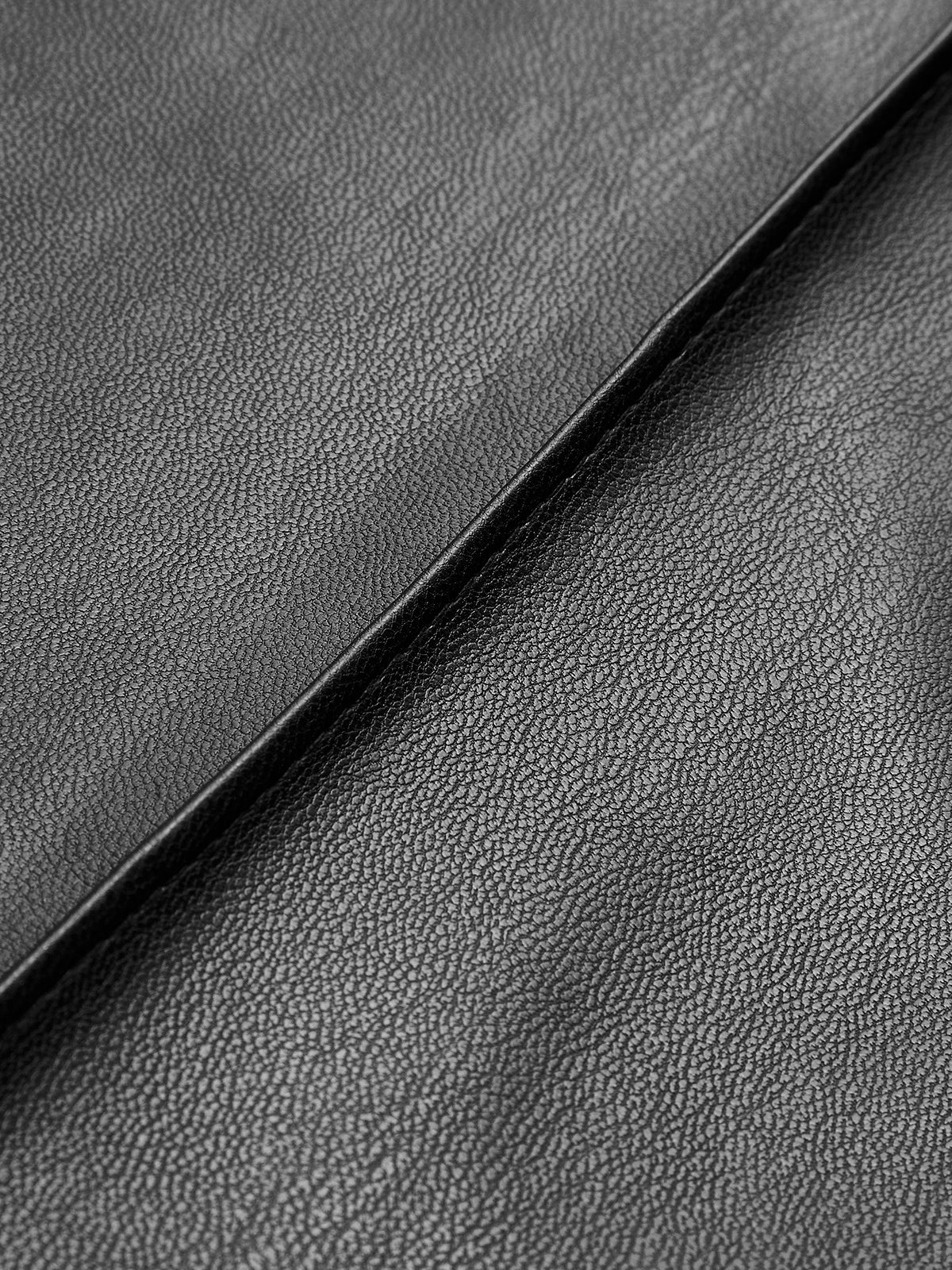 Women's straight fit leather trousers for smart casual outfits