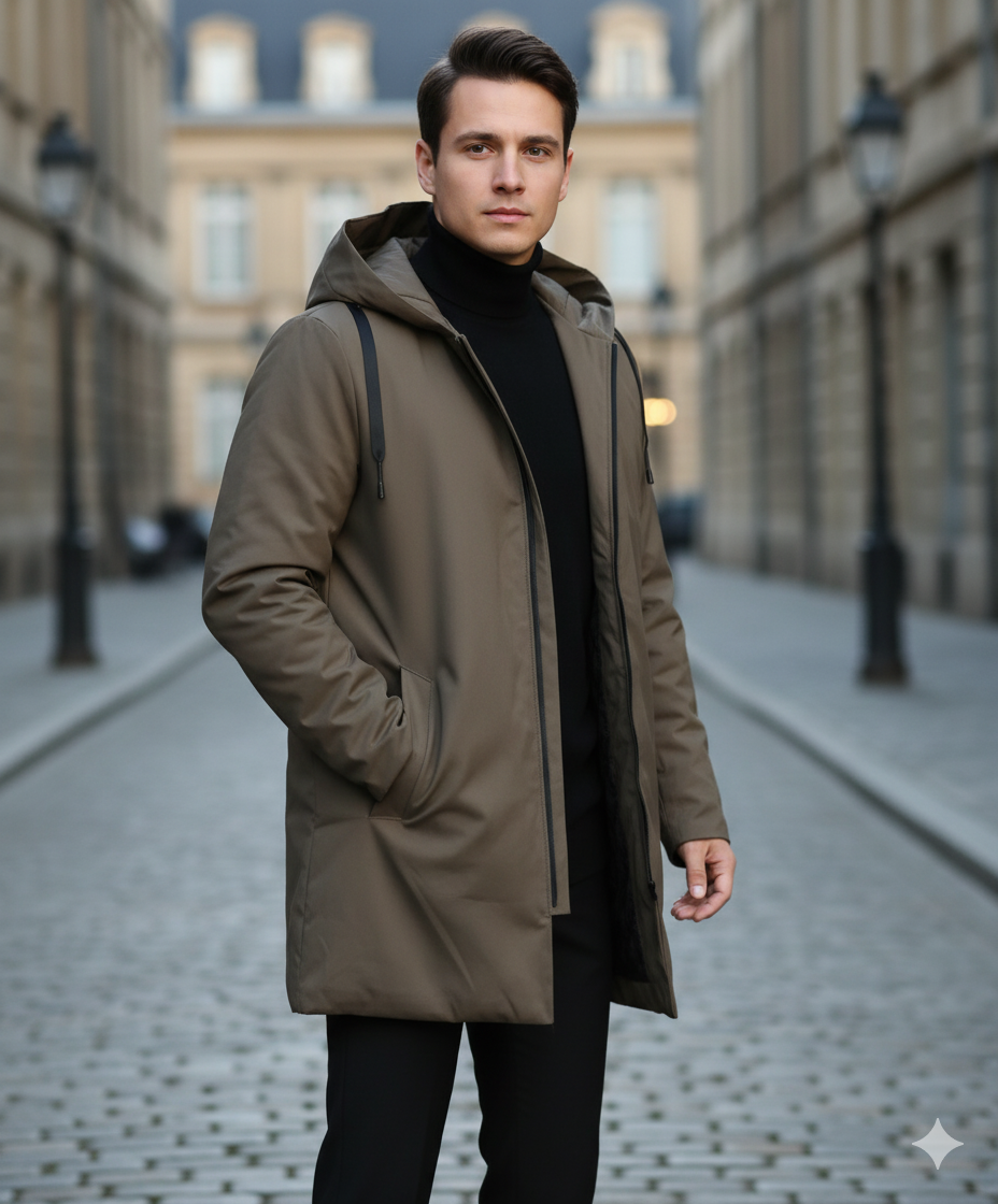 Manteau à Capuche Urbain Homme