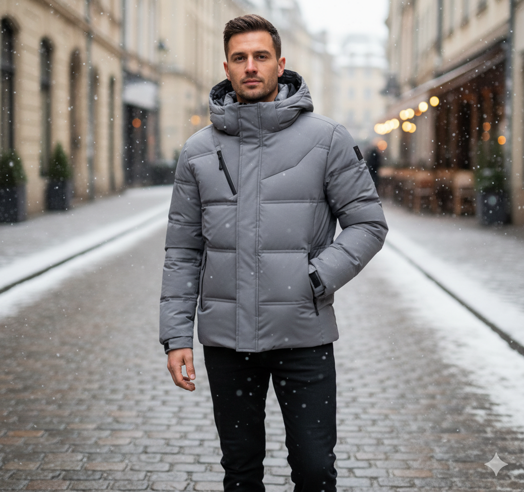 Veste Matelassée à Capuche Homme