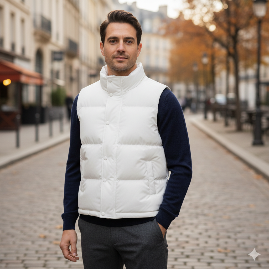 Gilet Matelassé Sans Manches Homme