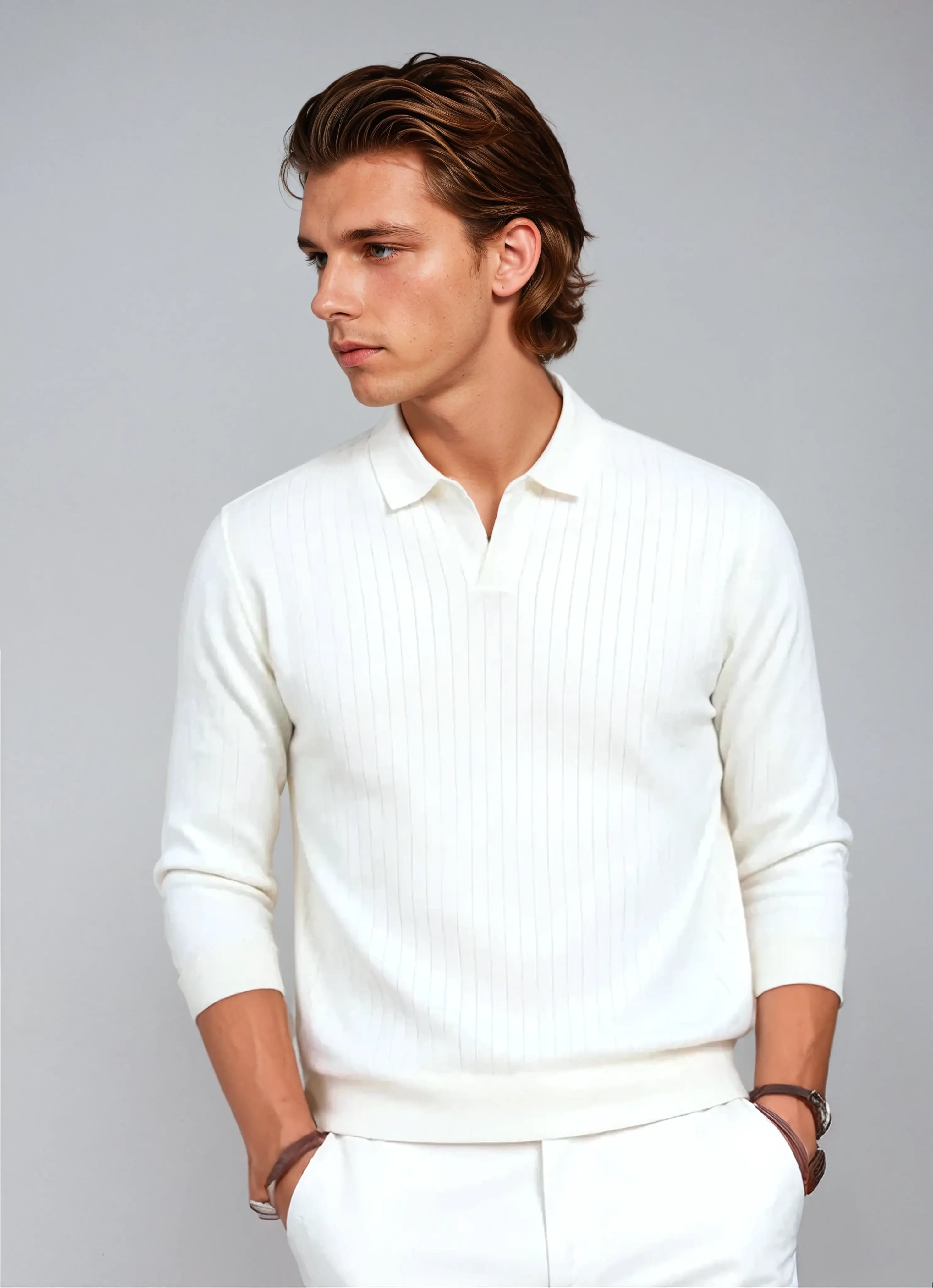 Men's Long Sleeve Polo Shirt