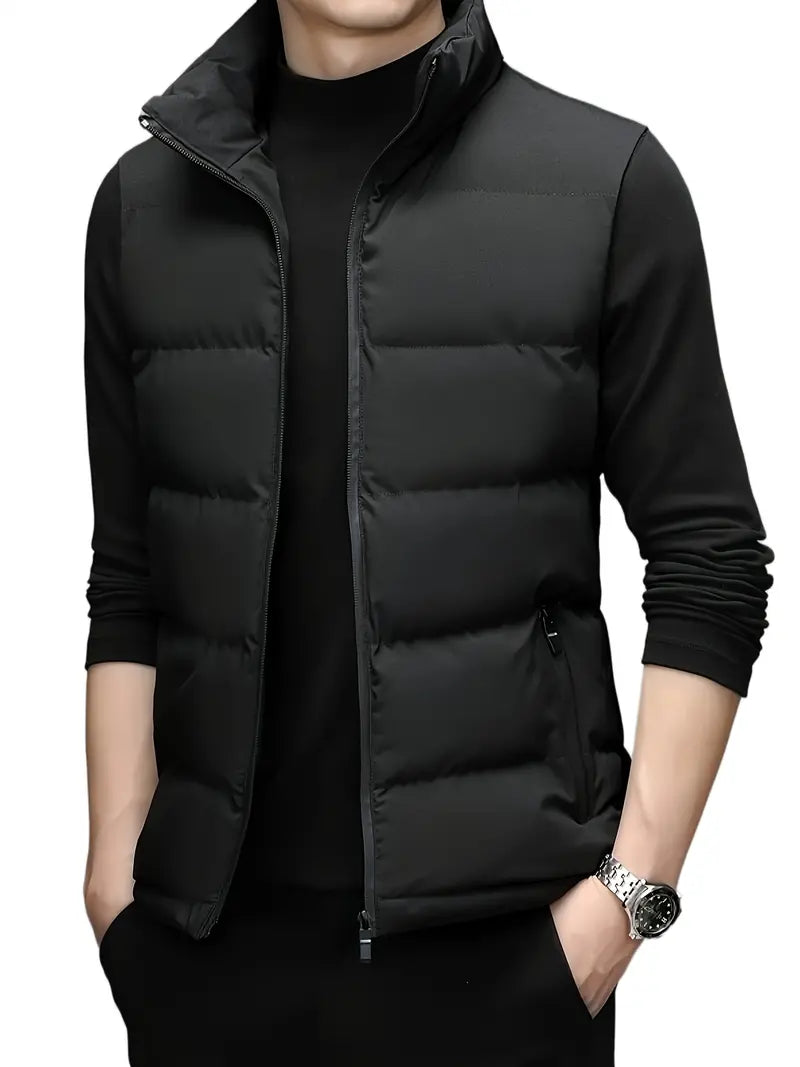 Gilet Matelassé Ajusté Sans Manches Homme