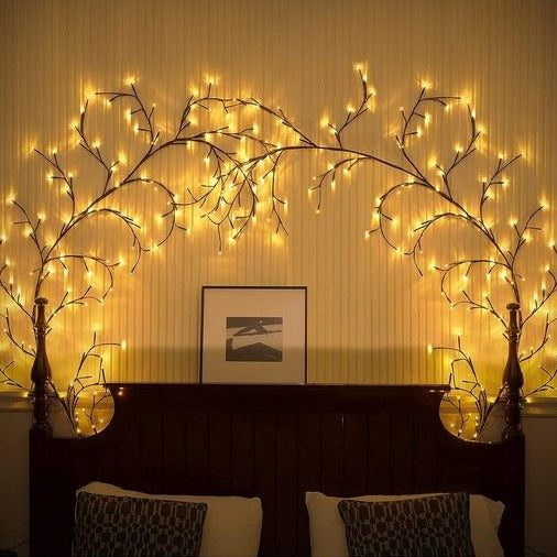 Guirlande Lumineuse LED en Forme de Sarments avec Télécommande