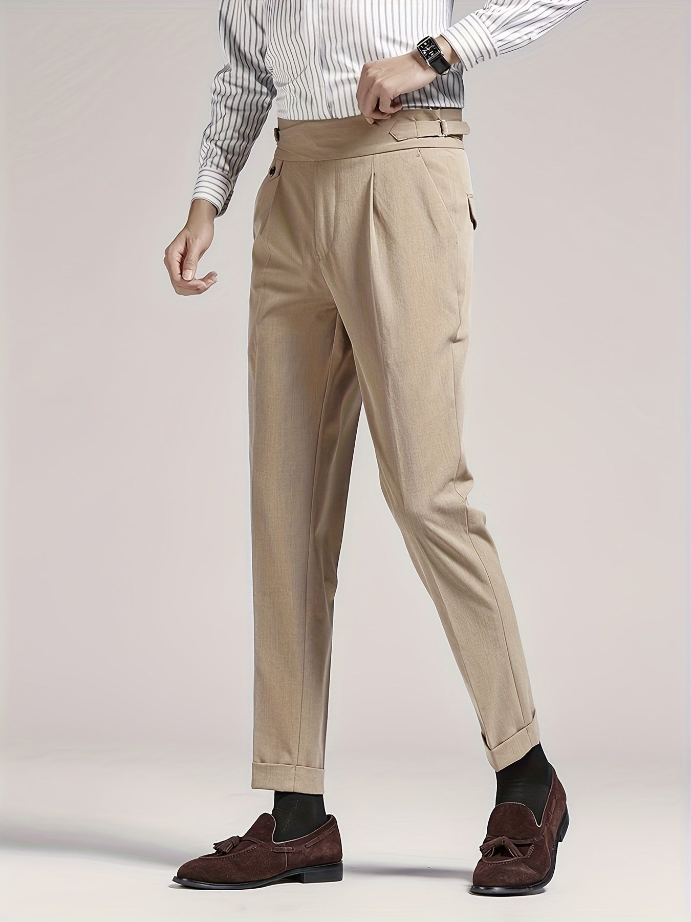Straight leg trousers suitable for work and travel