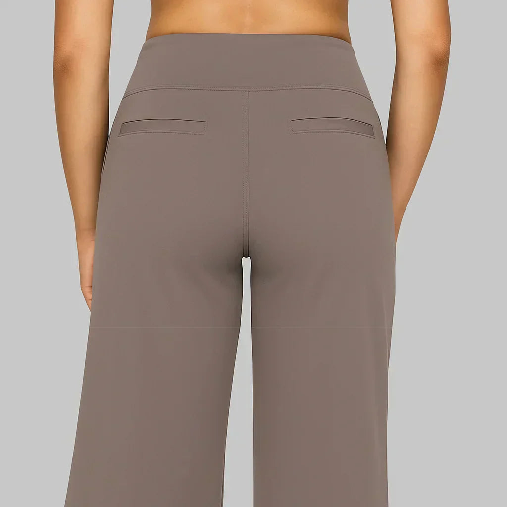 Women's fitness trousers with a high-rise waist for comfortable exercise sessions