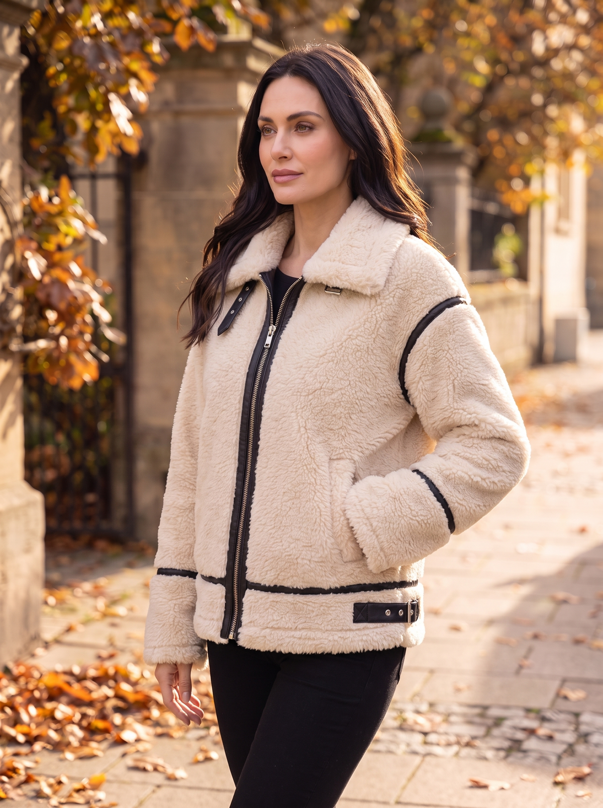 Sherpa Collar Jacket Zip Men