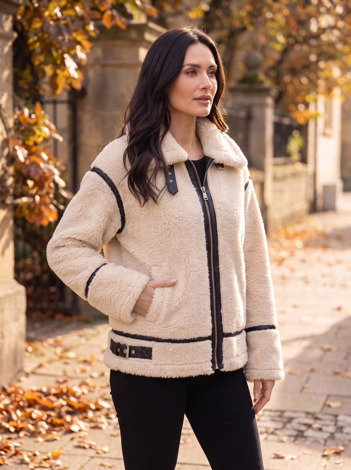 Sherpa Collar Jacket Zip Men