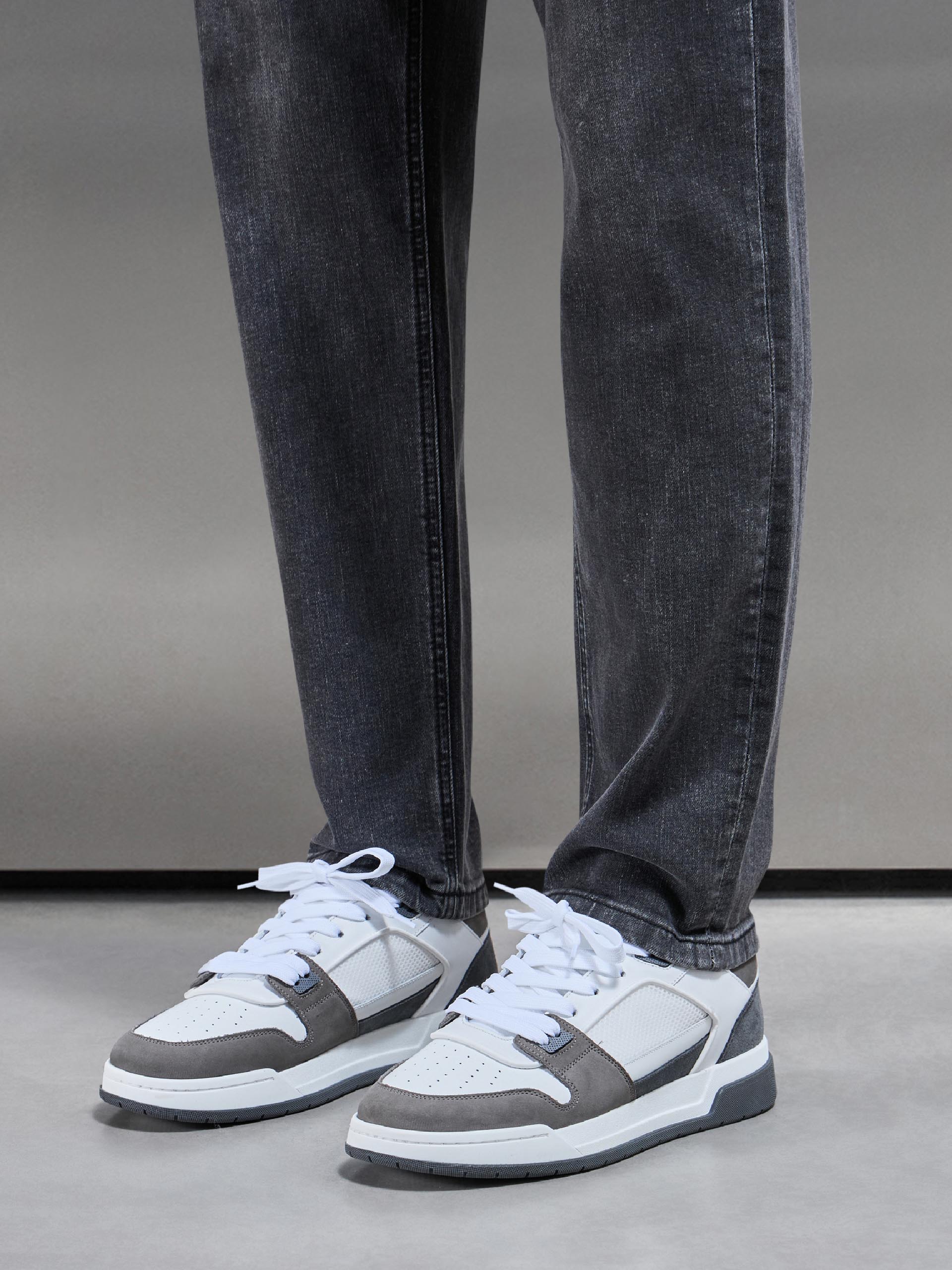 Jean Droit Gris pour Homme