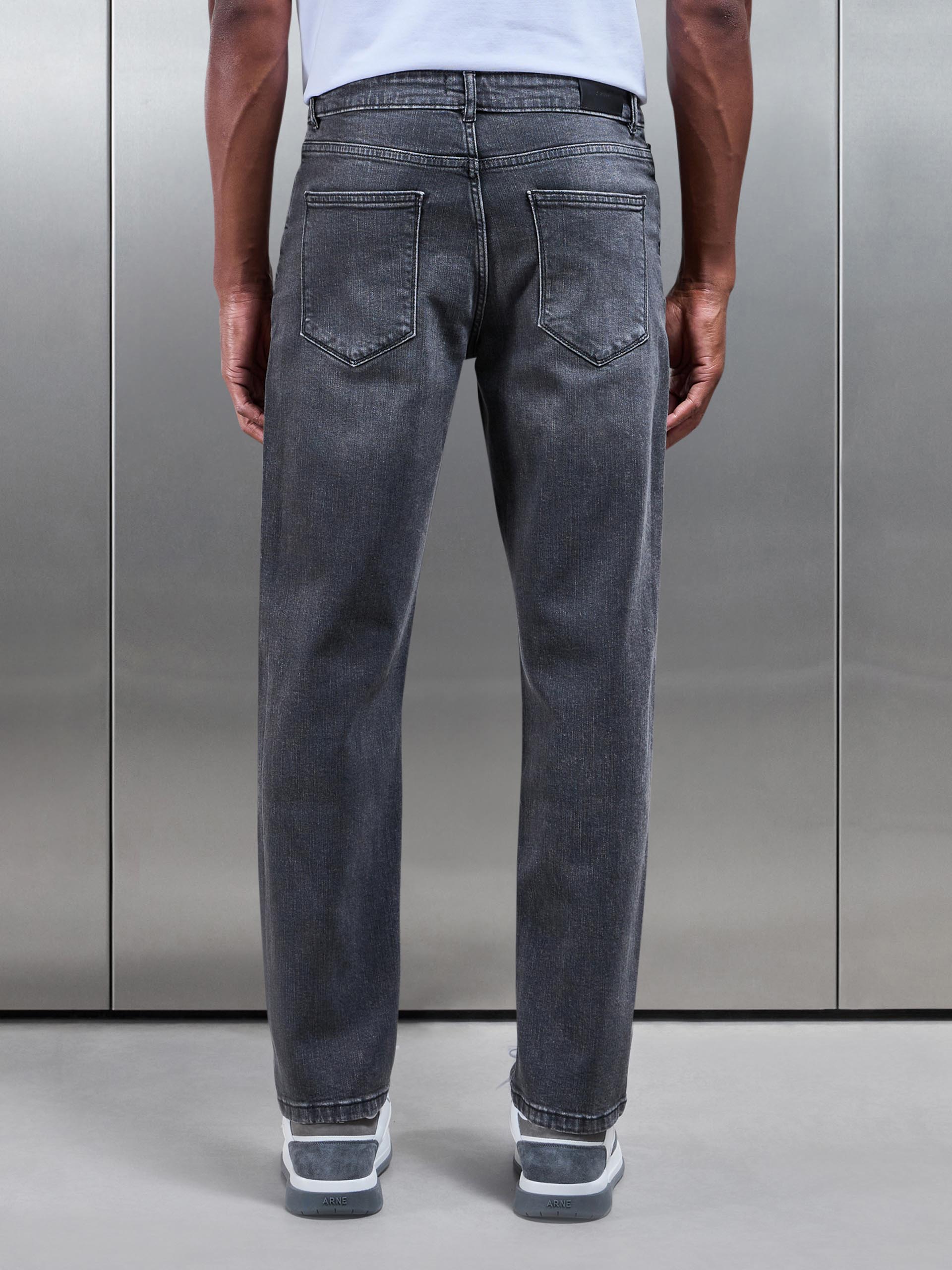 Jean Droit Gris pour Homme