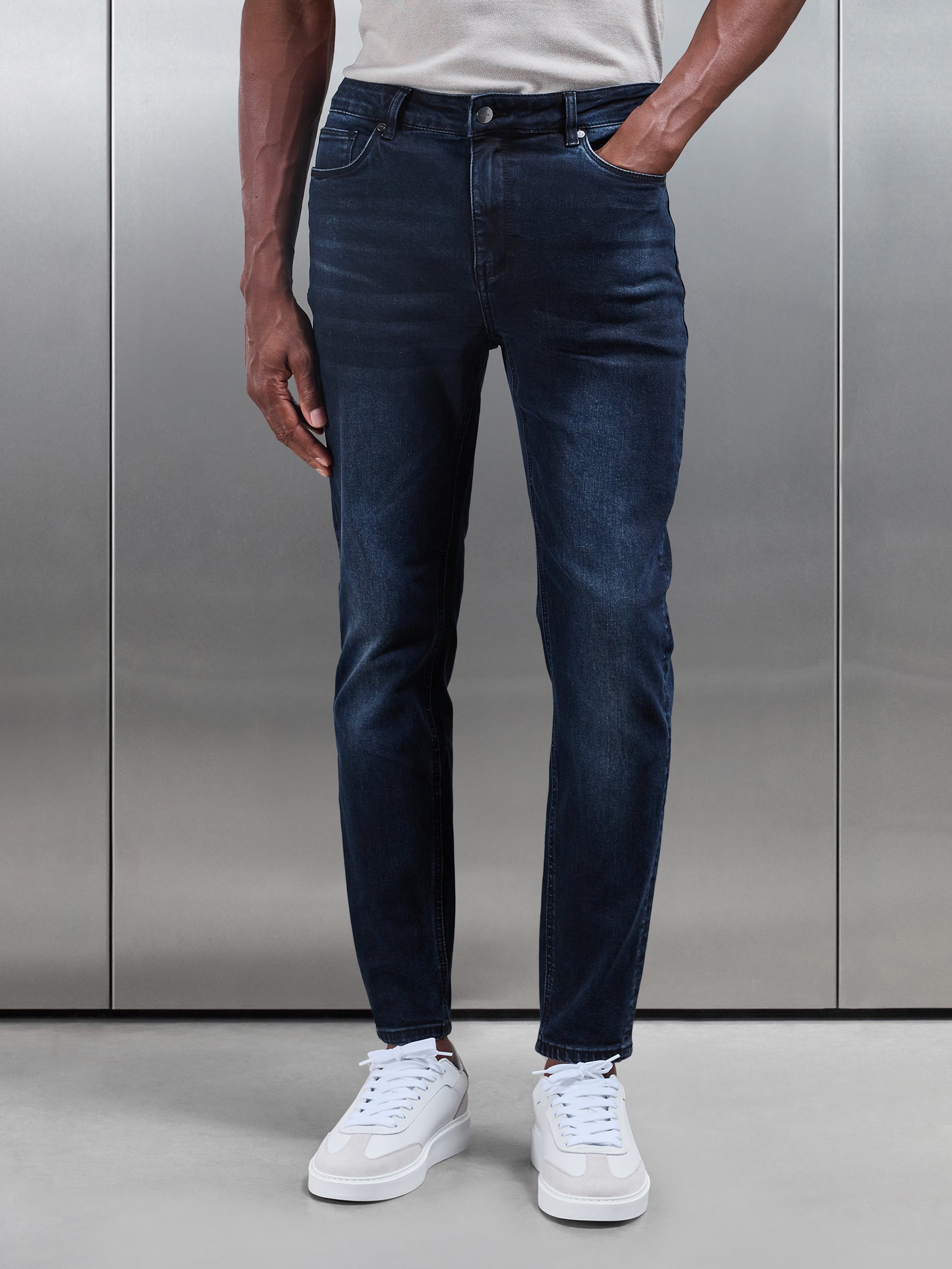 Jean Slim Fit Bleu de Minuit pour Homme