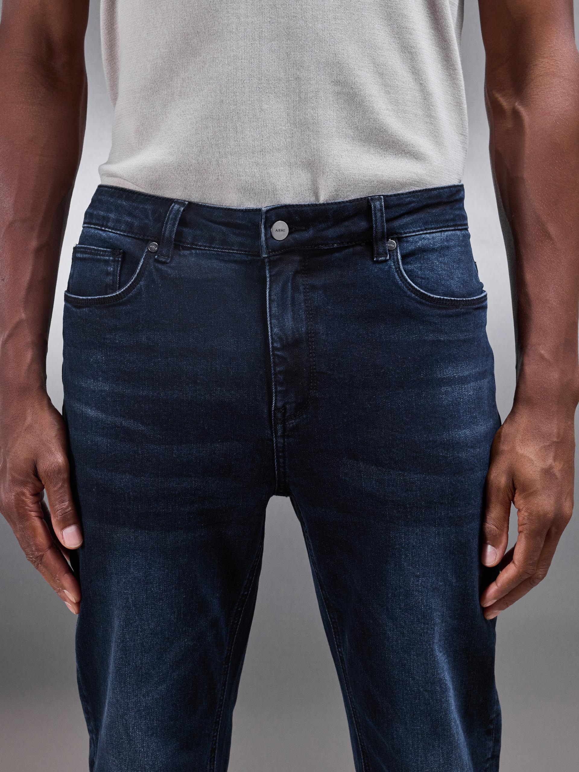 Jean Slim Fit Bleu de Minuit pour Homme