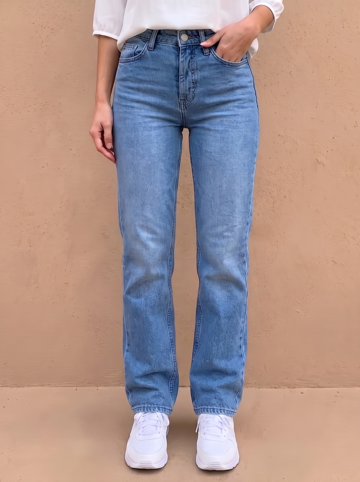 Women's high waist denim jeans