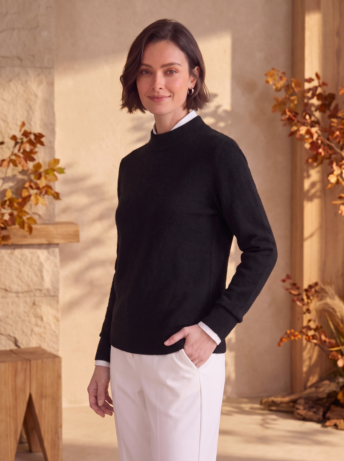 Women's long sleeve knit jumper