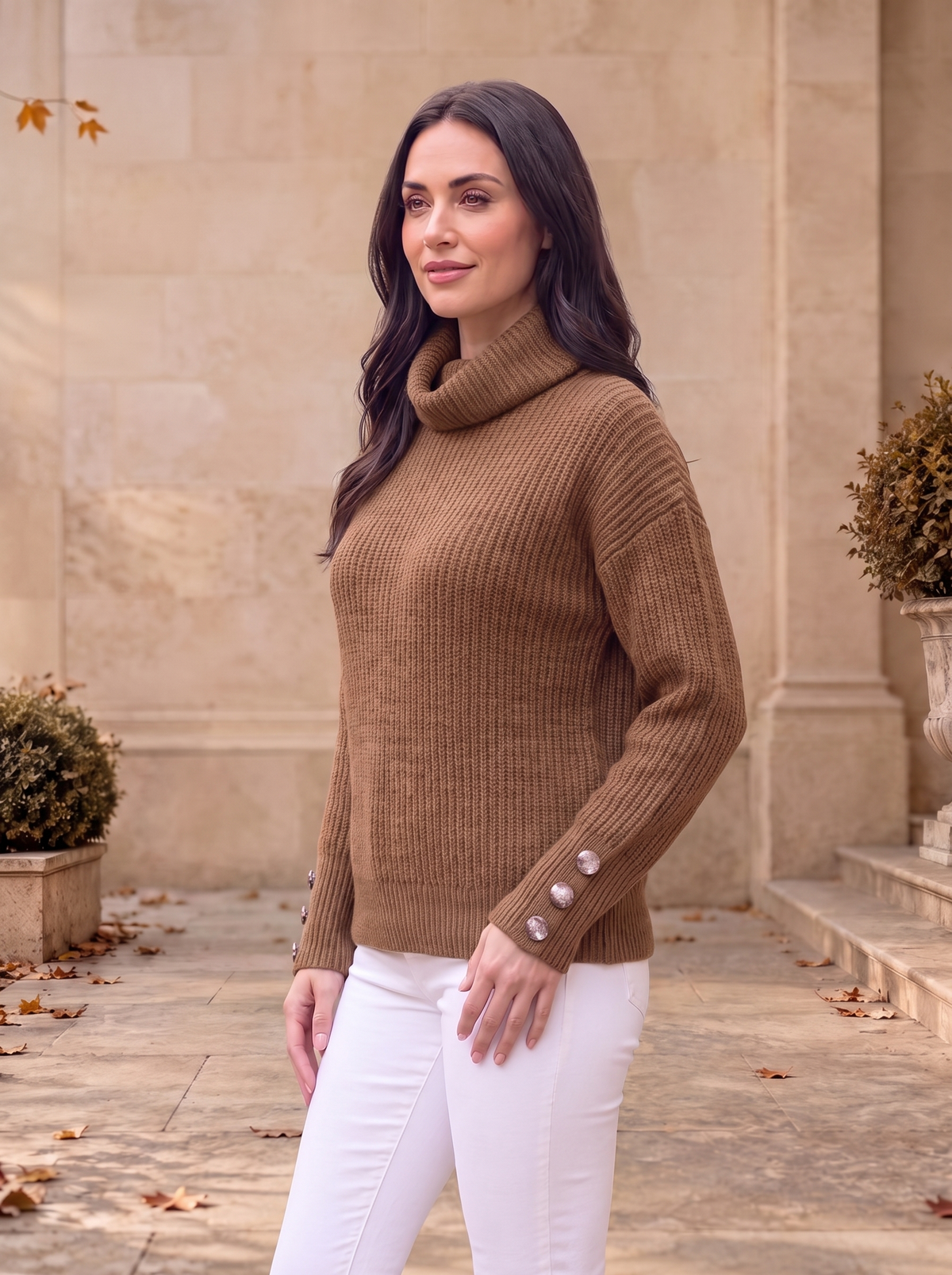 Knitted Turtleneck Jumper Women