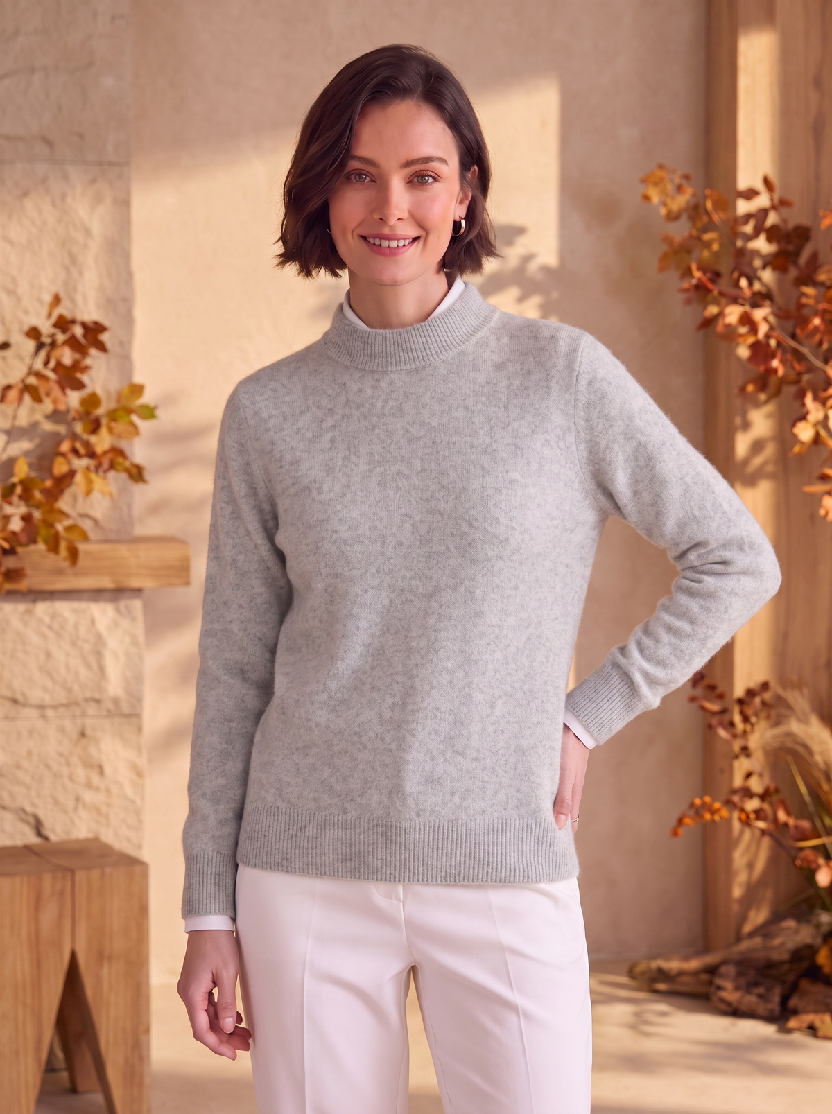 Women's simple knitted sweater