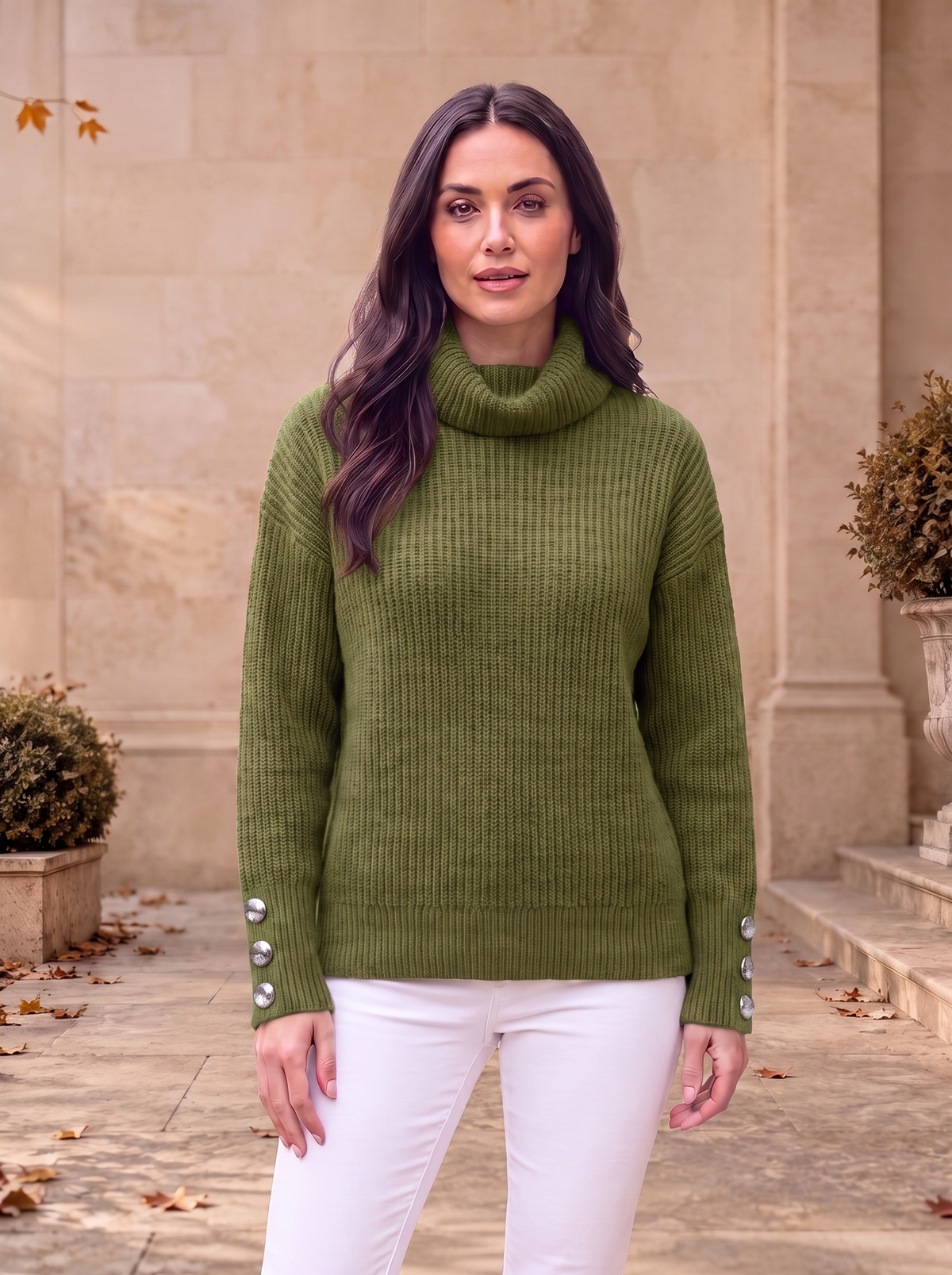 Knitted Turtleneck Jumper Women