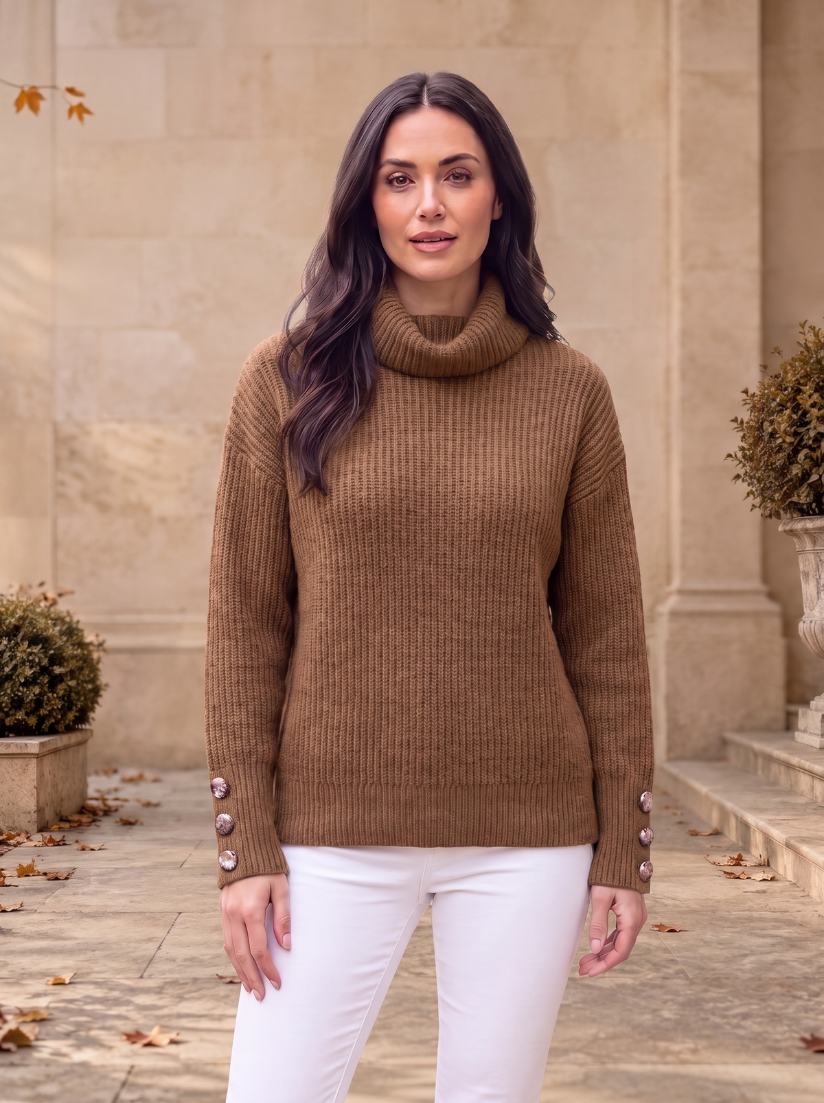 Knitted Turtleneck Jumper Women