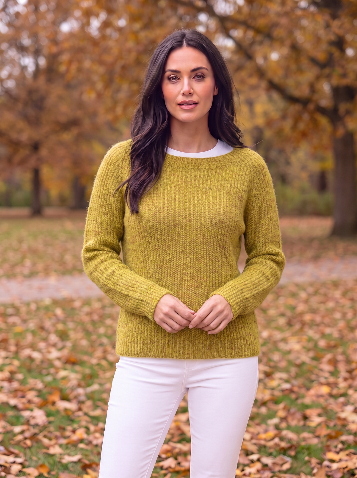 Women's soft knit jumper for layering