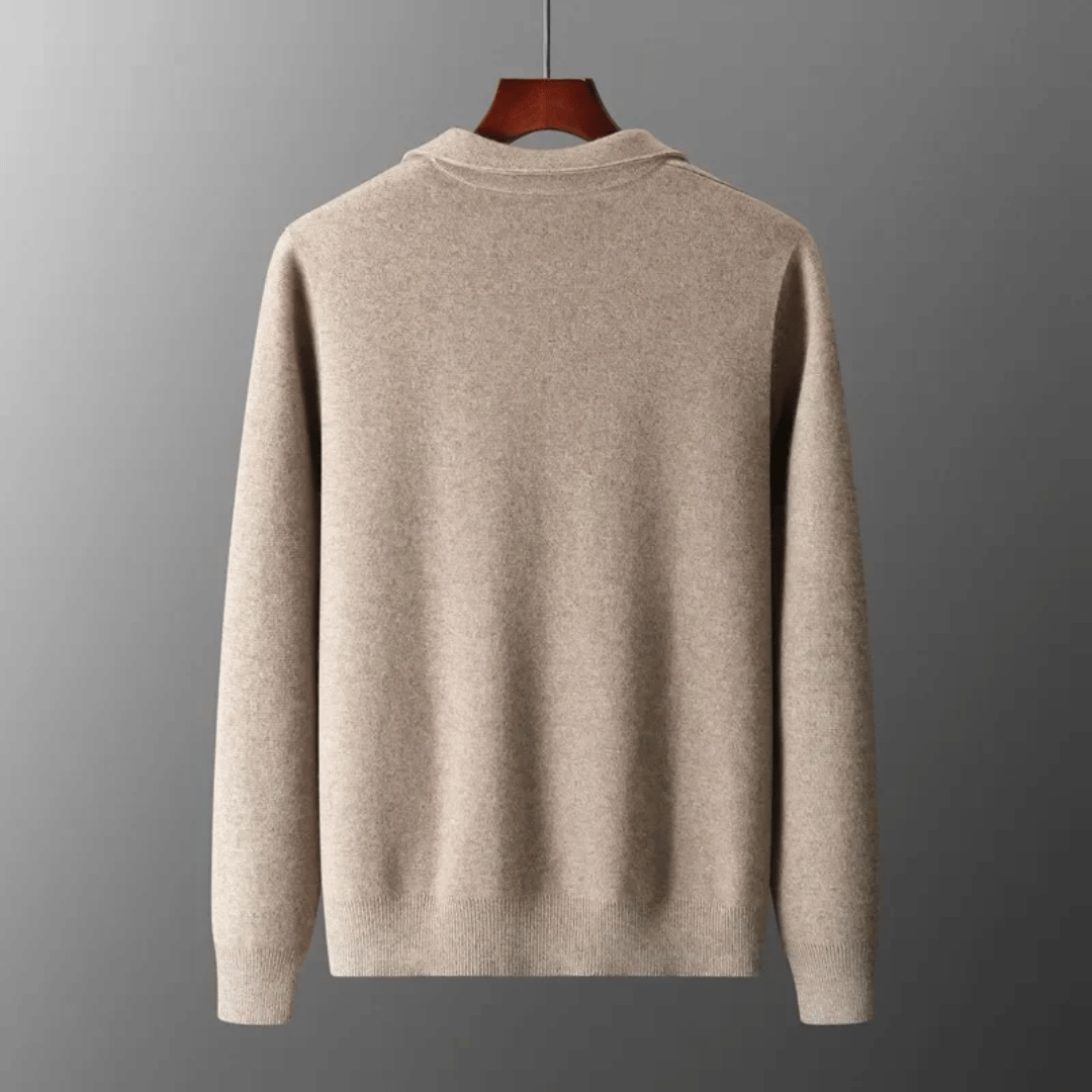 Veste Zippée Classique en Maille Homme