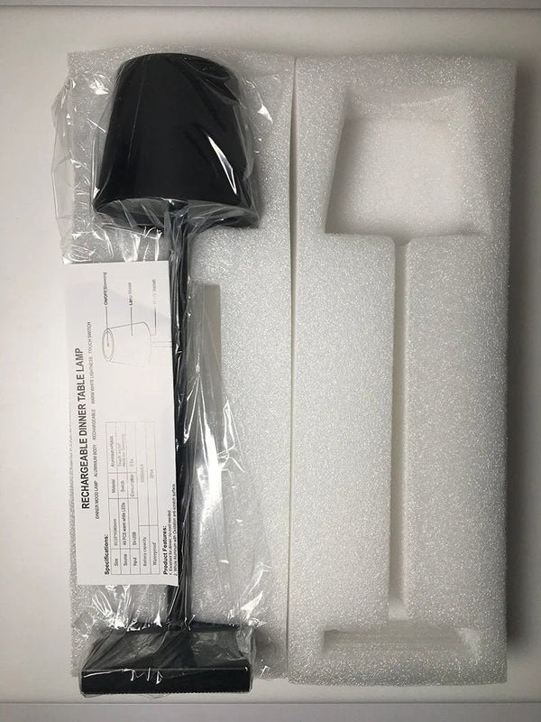 Lampe Métallique Sans Fil Rechargeable LED