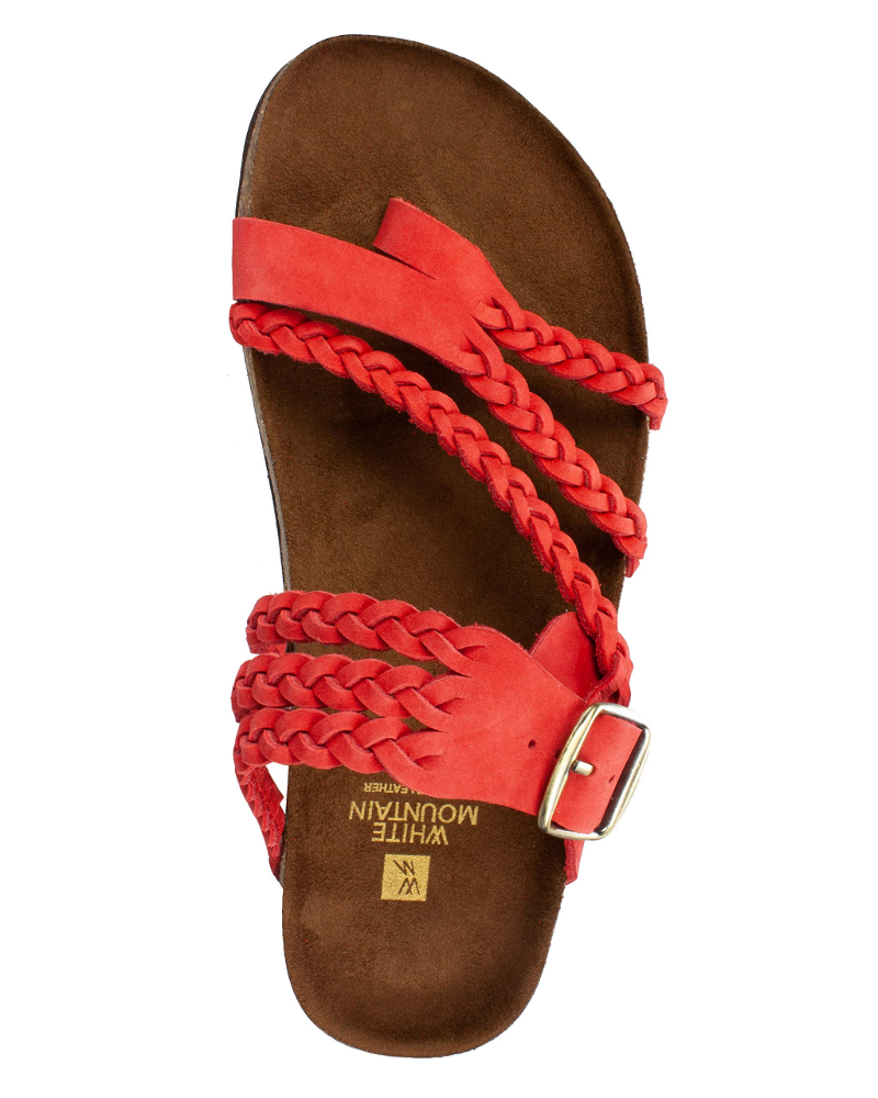 Braided open toe sandals designed with an adjustable buckle for a secure fit