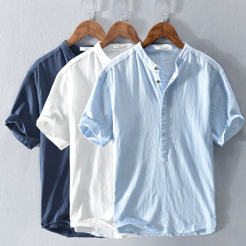 Men's linen shirt for seasonal styling