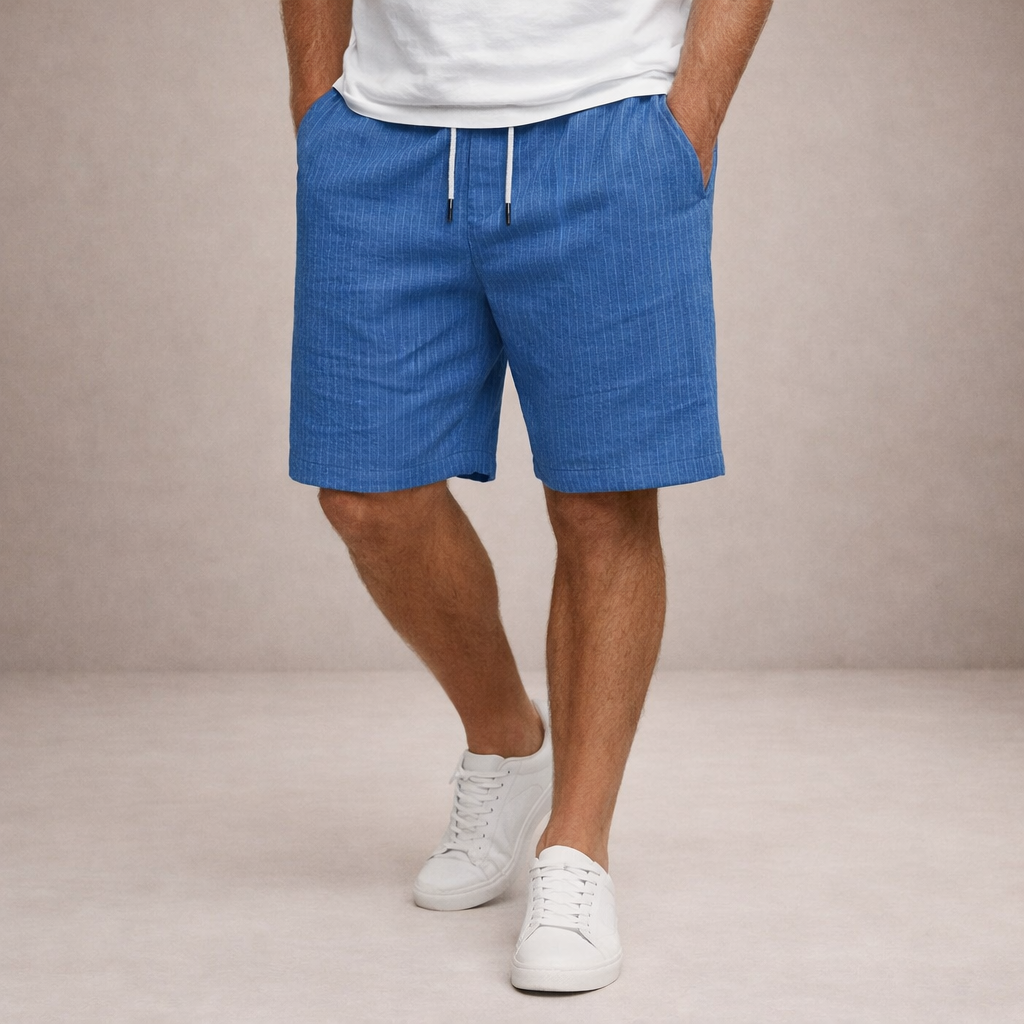Breathable linen shorts for casual styling
