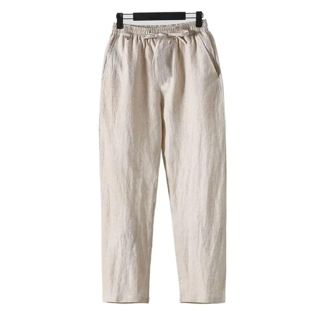 Everyday linen trousers with a relaxed fit