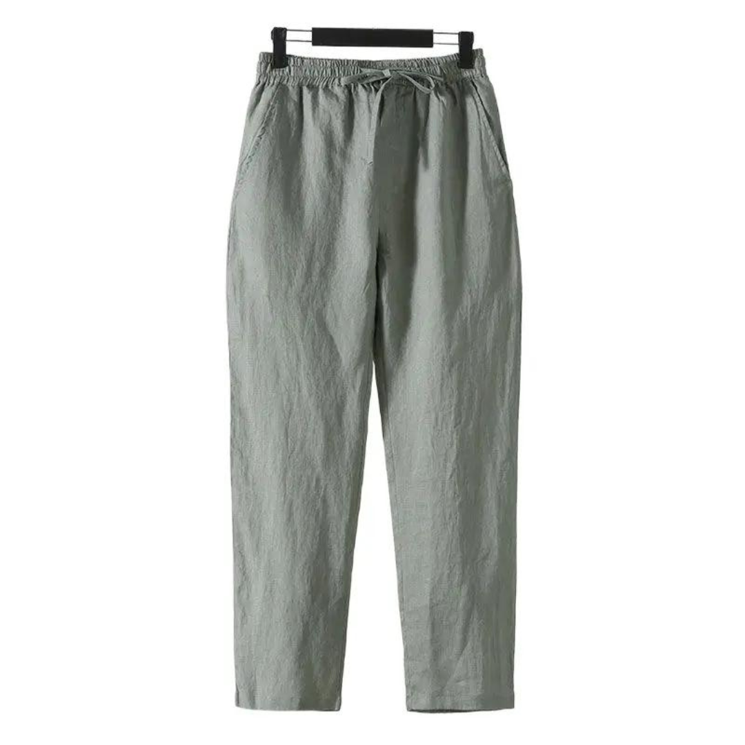 Casual linen trousers for everyday styling