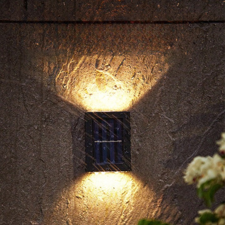 Appliques murales LED solaires – Éclairage extérieur de jardin