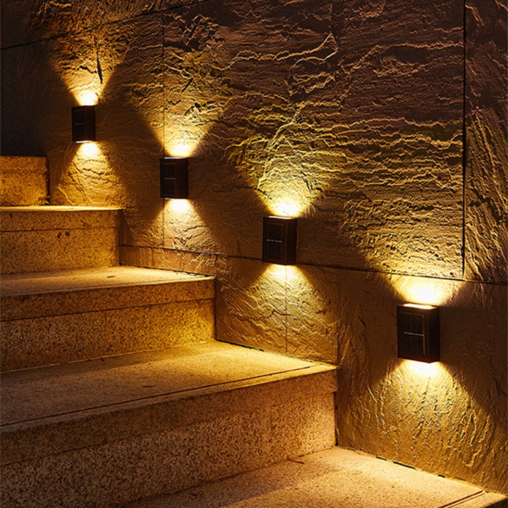 Appliques murales LED solaires – Éclairage extérieur de jardin