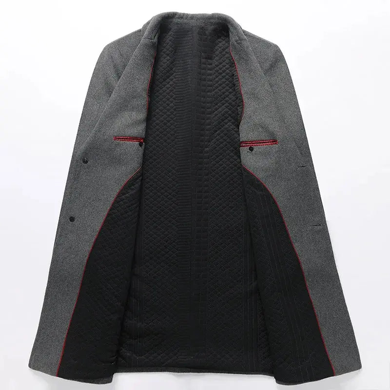Manteau Long à Simple Boutonnage Homme