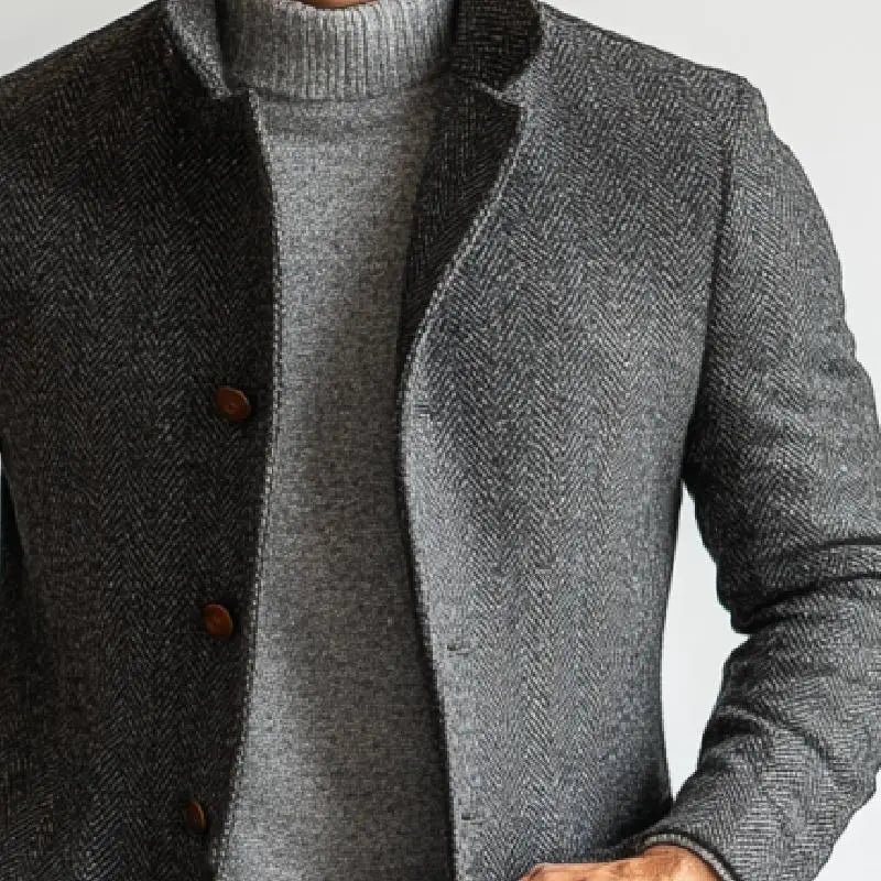 Manteau Mi-Long à Boutons Homme