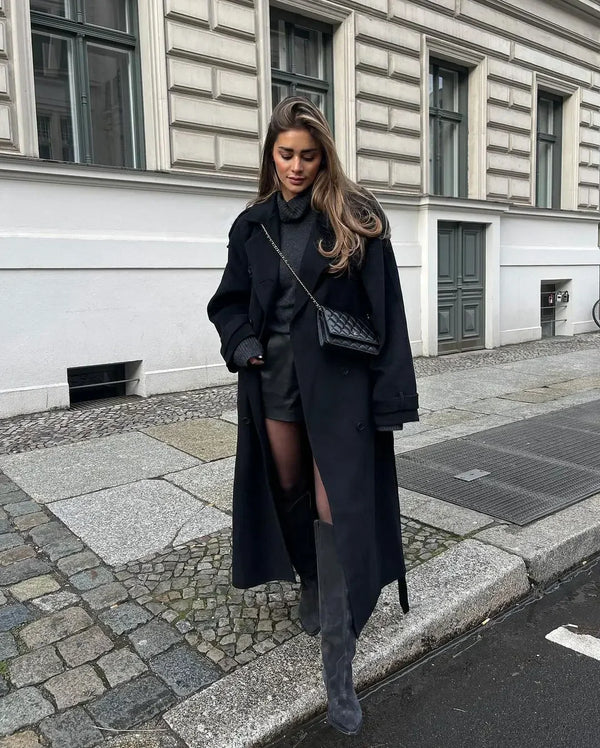 Manteau long d'hiver pour femme