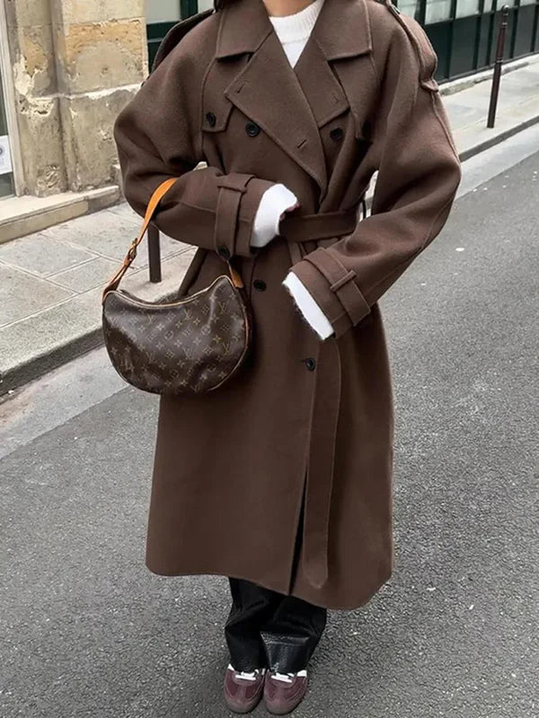 Manteau long d'hiver pour femme
