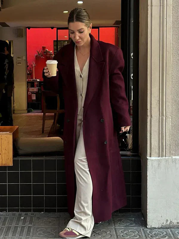 Manteau long d'hiver pour femme