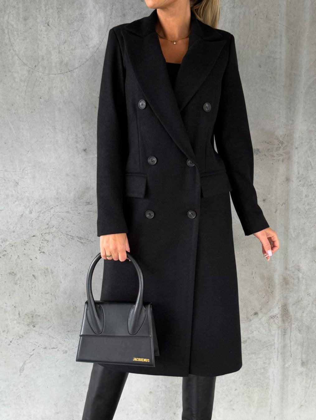 Manteau Long à Double Boutonnage Femme