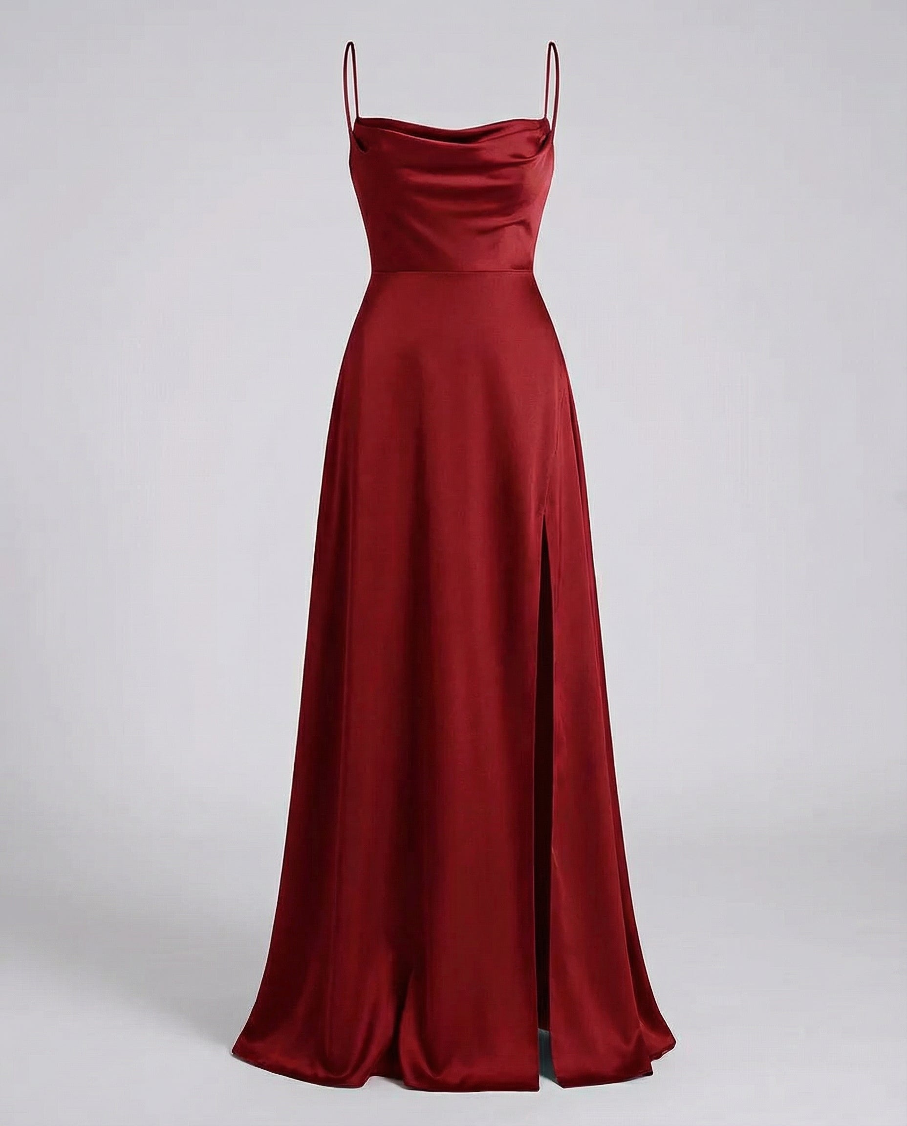 Maxi dress with slim shoulder straps