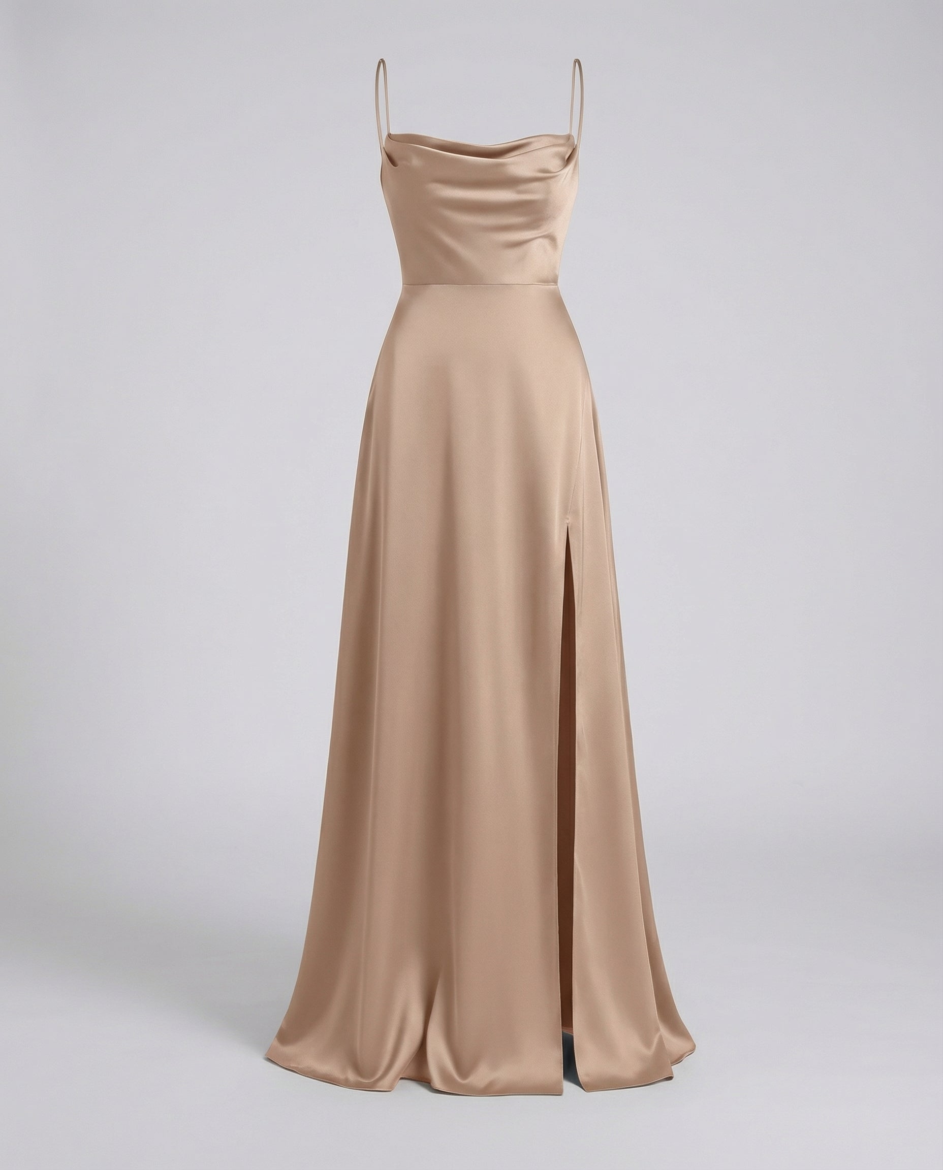 Maxi dress with a detachable waist sash