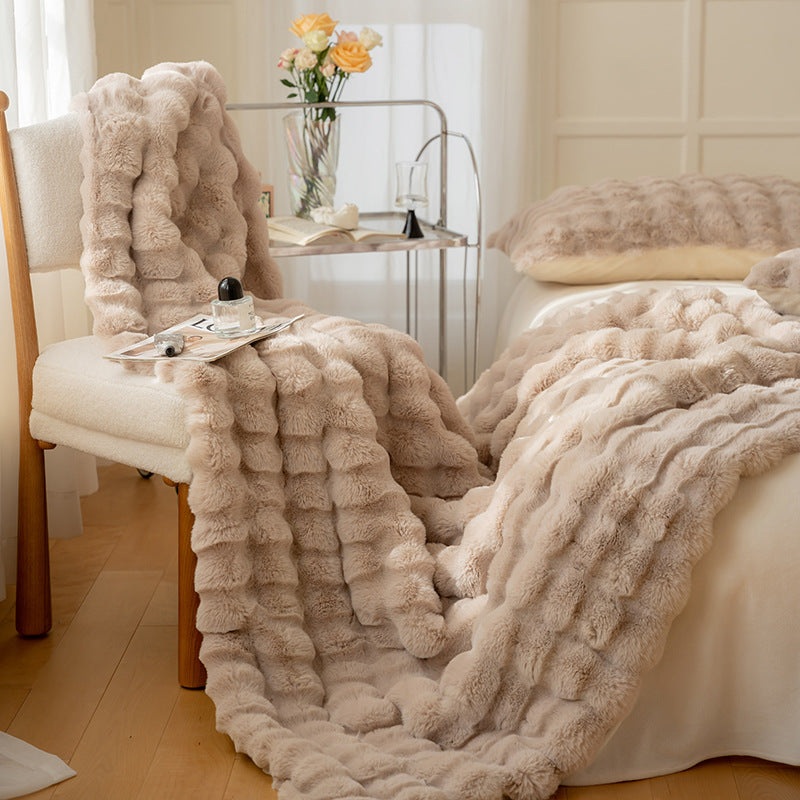 Plaid en Fausse Fourrure Style Douillet