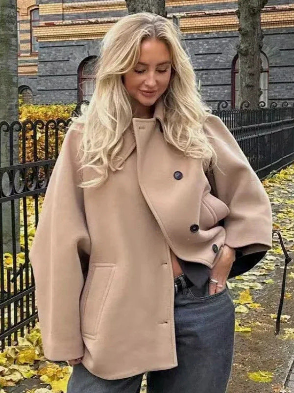 Veste Oversize En Laine Mélangée Pour Femme
