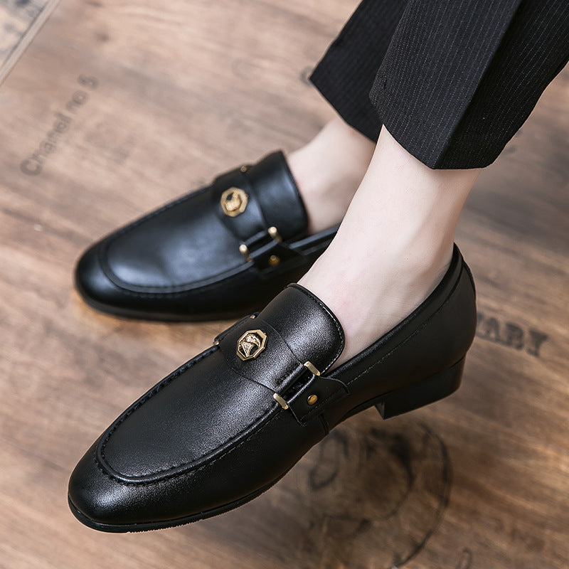 Mocassins Classiques avec Détail de Boucle Dorée Homme